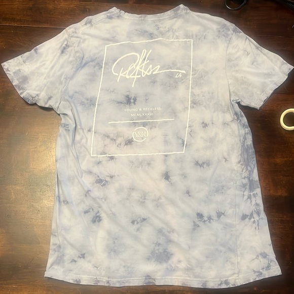 Men’s Large Young & Reckless Tye-Dye T-Shirt - Picture 2 of 3